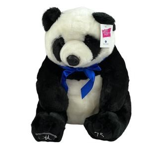 Magnussen Home Panda Bear Plush Stuffed Animal 75th Anniversary Rare
